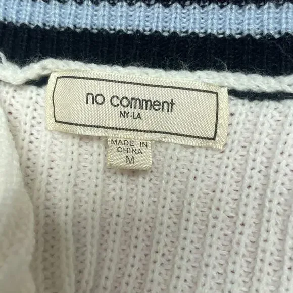 Womens Preppy Cardigan Sweater Size Medium Puppy Love Collegiate Academia - Picture 6 of 7